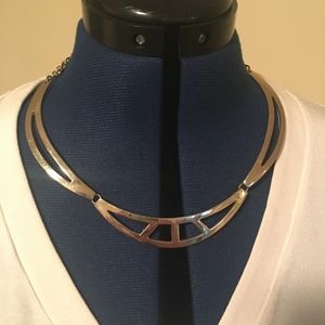 White House Black Market Gold Collar Necklace